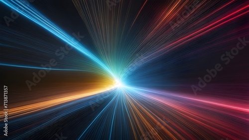 Dazzling background  Vibrant light streaks create a mesmerizing display of color  perfect for dynamic designs.