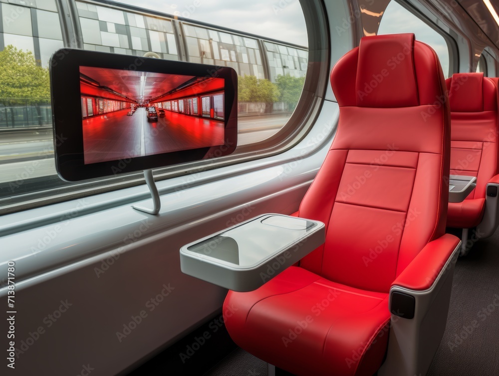 Fototapeta premium Clean Train Interior
