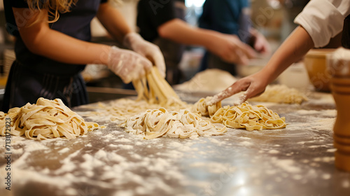 Educational Atmosphere in Pasta Making Workshop