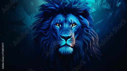 Beautiful background with lion