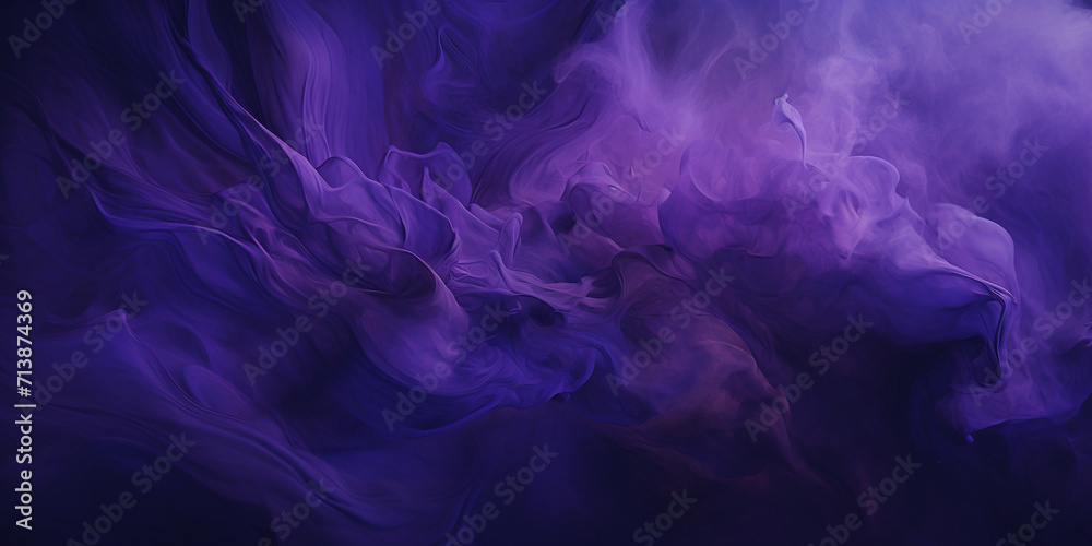 Beautiful abstract background with purple smoke texture, Smoke colorful clouds and shiny glitter.