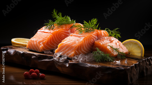 A slice of salmon, a taste of the sea. A culinary delight, a feast for the senses. A fresh start, a new beginning.