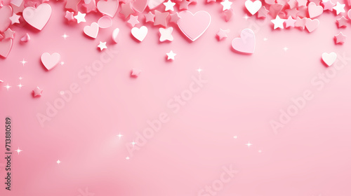 Valentine s Day background with hearts  love and romance background