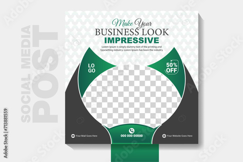 A highly Corporate Social Media post design template suitable for advertising your business to increase your customer. Besides that, you can use it all Corporate related business.
