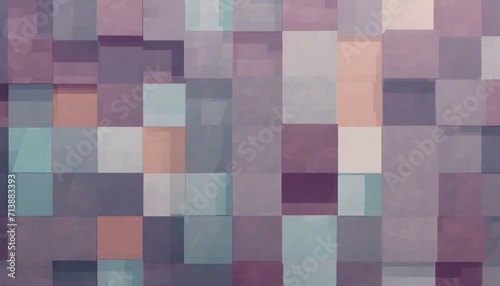 Polygonal flat decorative background with mosaic