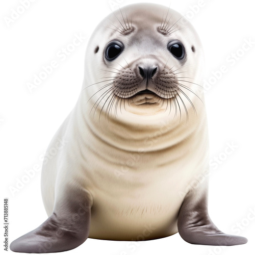 Baby seal on a transparent background