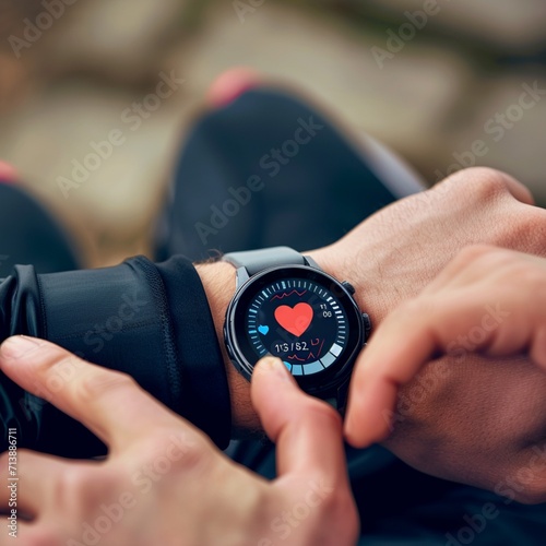 person holding compass