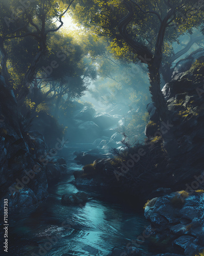Whispers of the Enchanted Stream