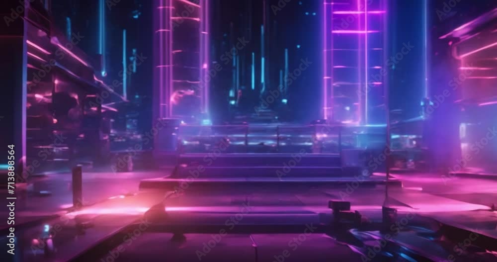 Future hologram technology background