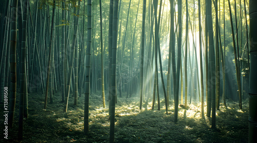 Peaceful Bamboo Stand: Embracing Nature's Beauty