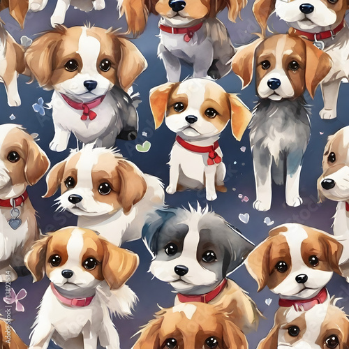Have you ever seen a cute little dog cartoon painted in beautiful watercolor? Let me tell you, it is absolutely adorable! The artist skillfully captures the essence of the playful pup with soft brushs