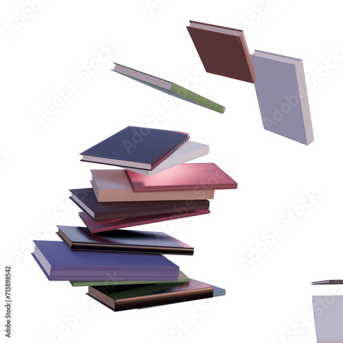 Books Set with no Background