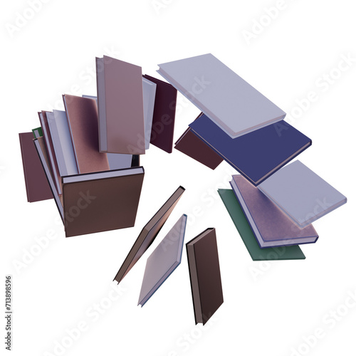 Books Set with no Background