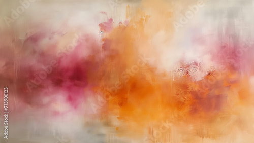 Passionate Creation: A Dynamic Display of Warm Hues