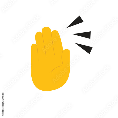 hand high five emoji vector fast slap slapping