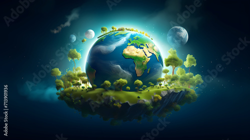 World environment day concept ecology protection environment, environmental protection background © Derby