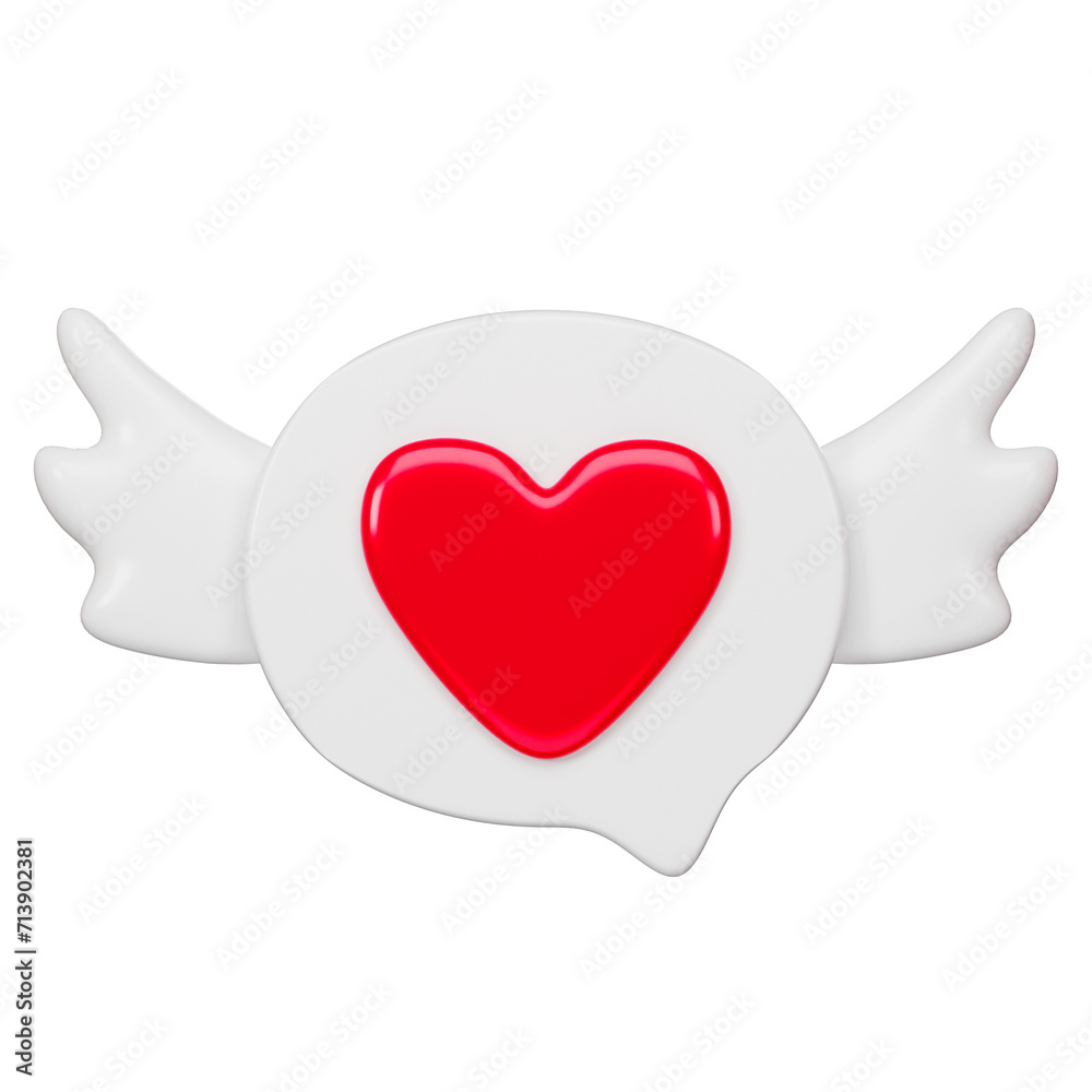 Valentine 3D icon image Ideal for digital greetings, this 3D image conveys affection with elegance and adds a touch of celebration isolated on a white background. Clipping path. Valentine 3D icon image Ideal for digital greetings, this 3D image conveys affection with elegance and adds a touch of celebration isolated on a white background. Clipping path.