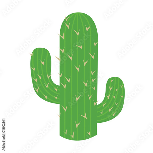 Cactus plant vector emoji