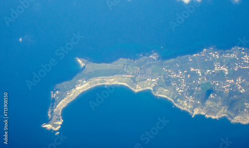 Vista aerea della penisola di Milazzo in Sicilia 1901 photo