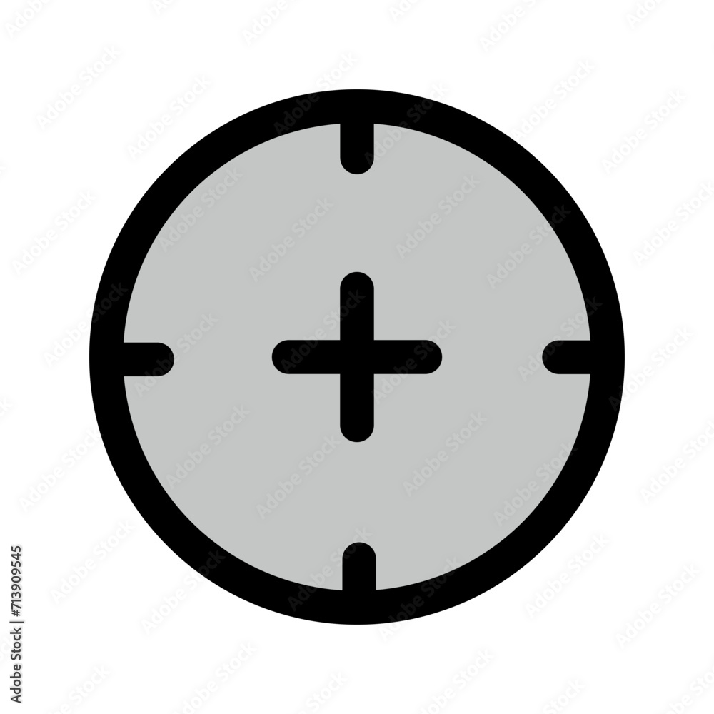 Fototapeta premium aim target bullseye illustration icon vector