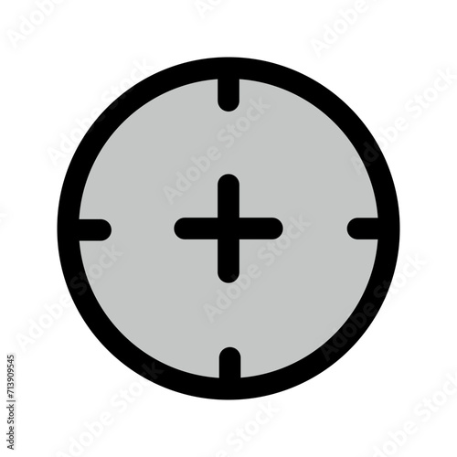 aim target bullseye illustration icon vector