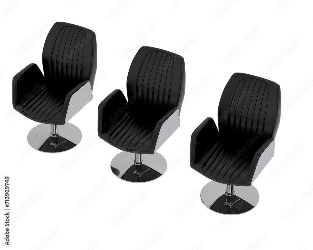 Barber shop chair isolated on background. 3d rendering - illustration Barber shop chair isolated on background. 3d rendering - illustration