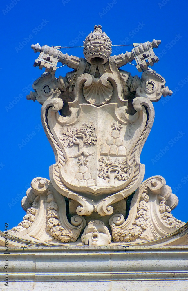 Particolare scultura della Basilica san Pietro in Vaticano 2075