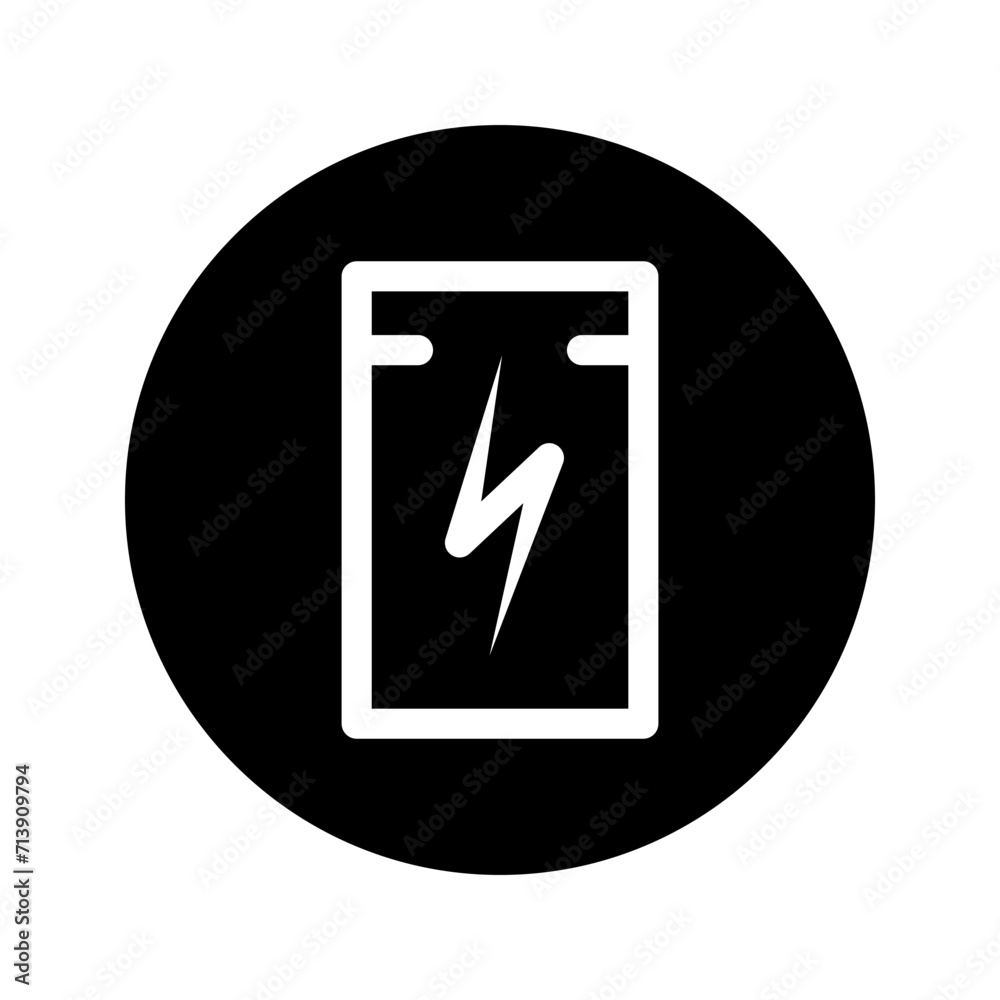 Charging battery illustrations icon vector Charging battery illustrations icon vector