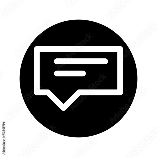 Bubble chat icon vector illustration