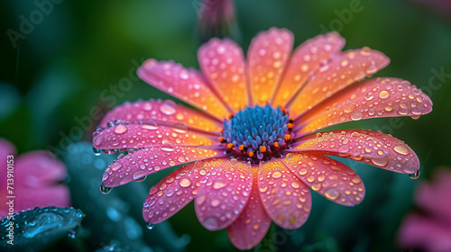 beautiful vibrant macro shots of wet blooming flowers with drops of morning dew professional floral macro photography close up macros wallpapers 16:9 for widescreen