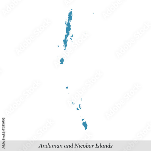 map of Andaman and Nicobar Islands is a Union territory of India with districts