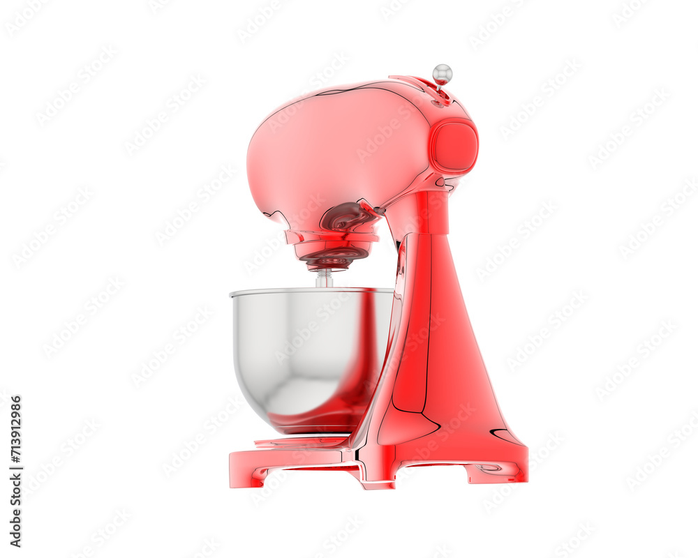 Fototapeta premium Food mixer isolated on background. 3d rendering - illustration