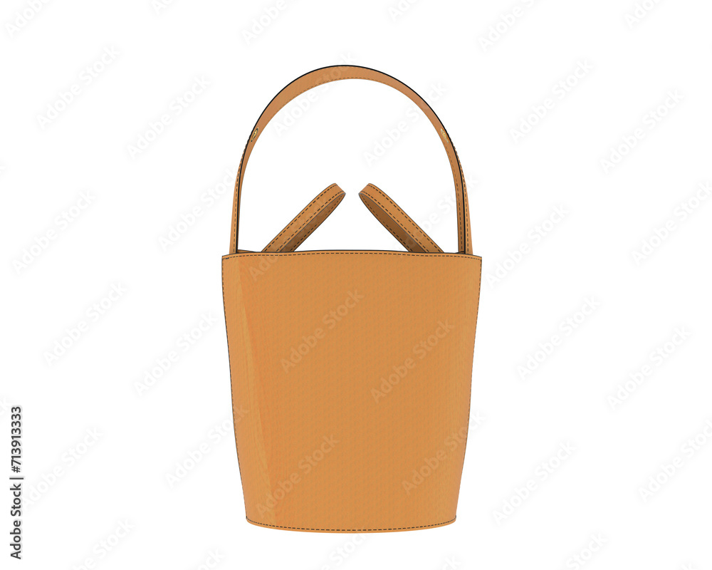 Lady bag isolated on background. 3d rendering - illustration Lady bag isolated on background. 3d rendering - illustration