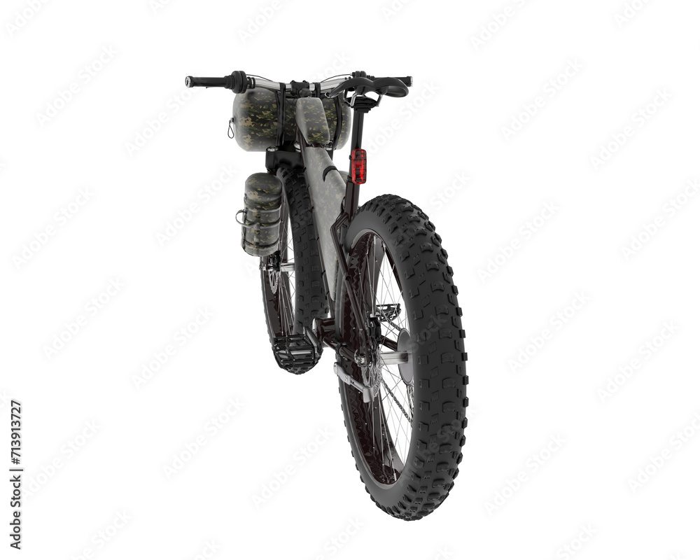Mountain bike isolated on background. 3d rendering - illustration Mountain bike isolated on background. 3d rendering - illustration