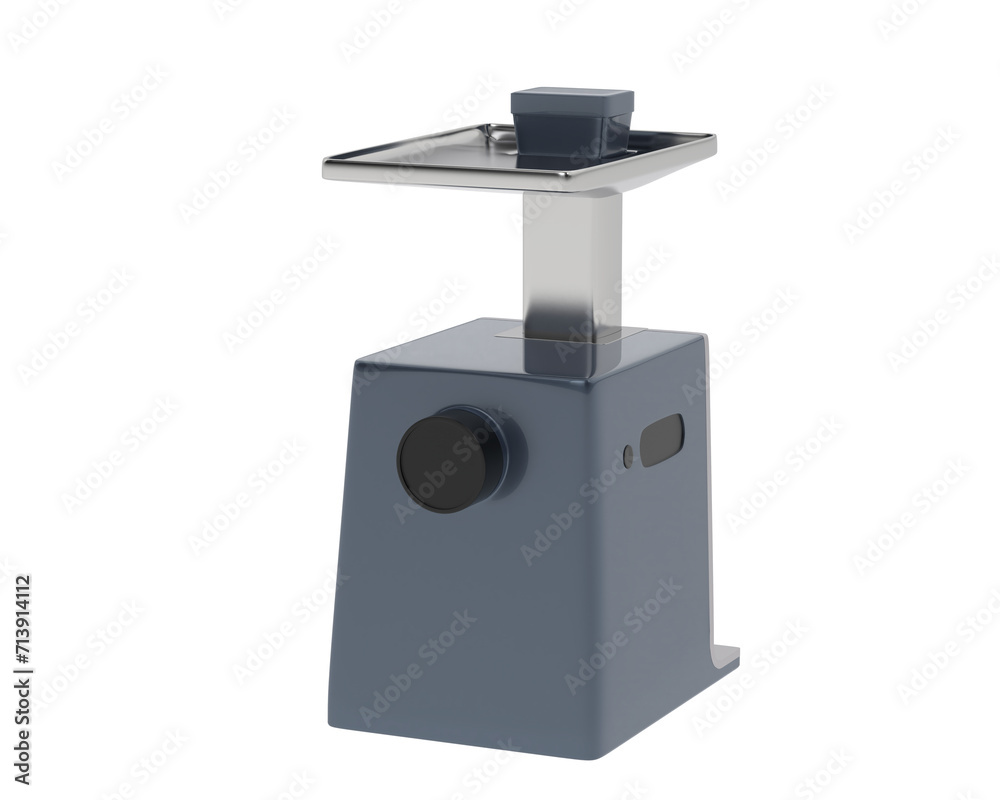 Meat grinder isolated on background. 3d rendering - illustration Meat grinder isolated on background. 3d rendering - illustration
