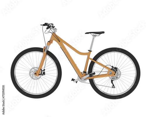 Mountain bike isolated on background. 3d rendering - illustration