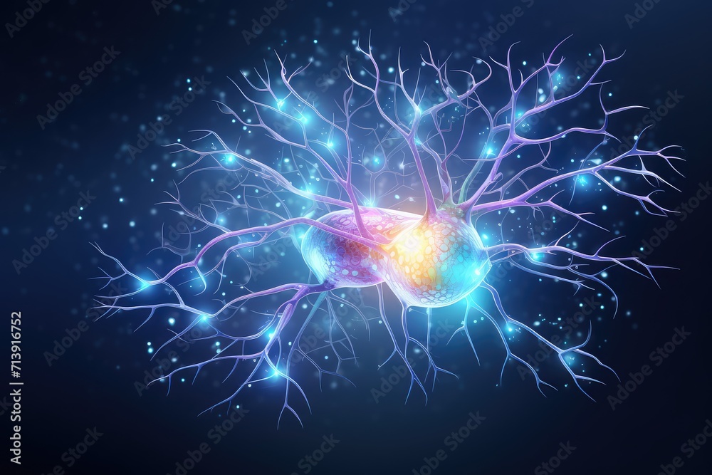 Neural Colorful Brain Nerve Cell Energy Connection, Brain Dots Pattern Neuronal Network, Vibrant Colored motley medical vector human mind energy lightning brain tree neurons communicating illustration Neural Colorful Brain Nerve Cell Energy Connection, Brain Dots Pattern Neuronal Network, Vibrant Colored motley medical vector human mind energy lightning brain tree neurons communicating illustration
