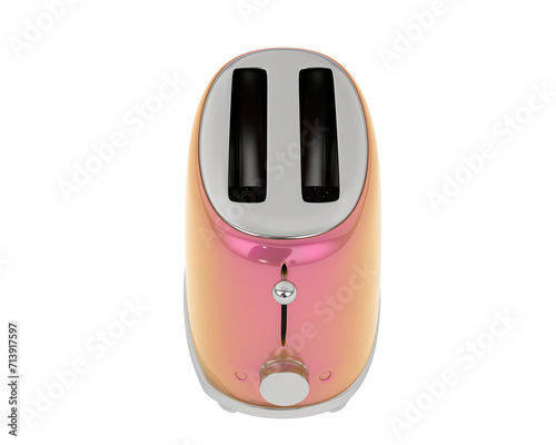 Toaster isolated on background. 3d rendering - illustration