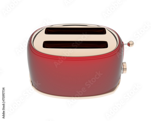 Toaster isolated on background. 3d rendering - illustration