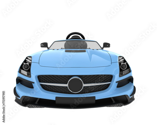 Toy car isolated on background. 3d rendering - illustration © Cristian