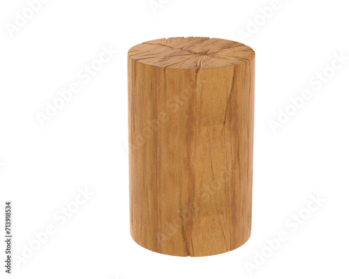 Fototapeta Naklejka Na Ścianę i Meble -  Tree trunk isolated on background. 3d rendering - illustration