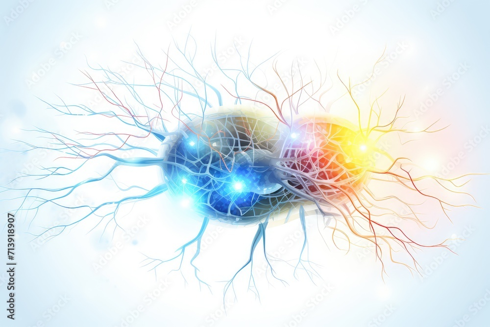 Neuronal network neurons, brain synapses connections to Peripheral Nervous System (PNS). Brain hemispheres, frontal, temporal, parietal, and occipital lobes. Broca's and Wernicke's areas, motor cortex