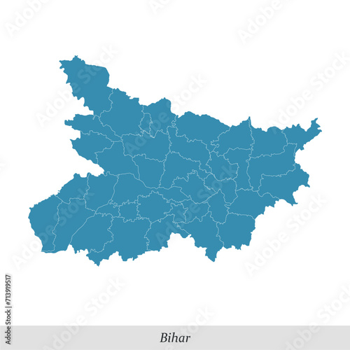 map of Bihar is a state of India with districts