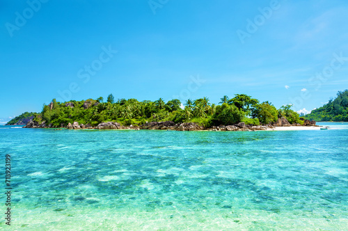 Bay Anse L'Islette, Island Mahé, Republic of Seychelles, Africa.