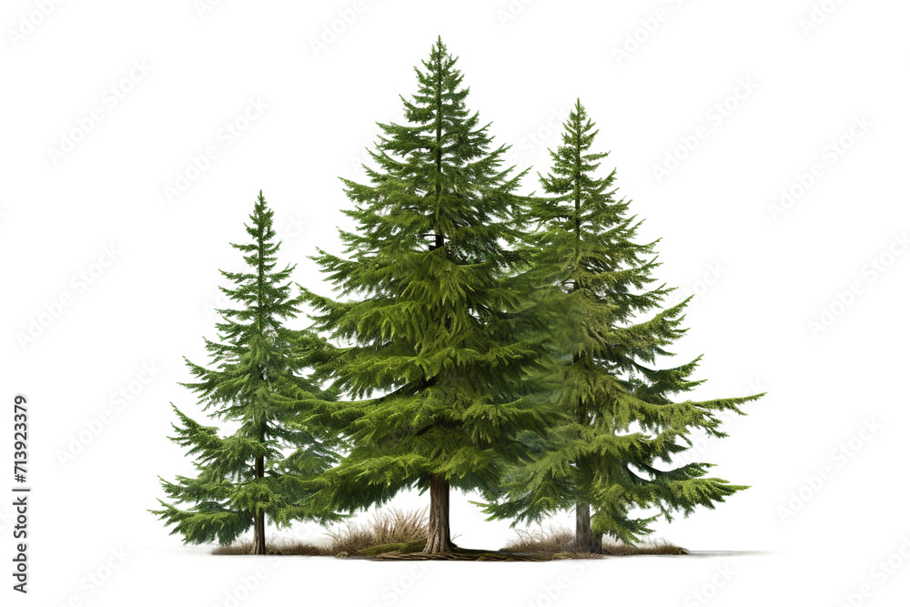 Fir Tree Isolated on Transparent Background