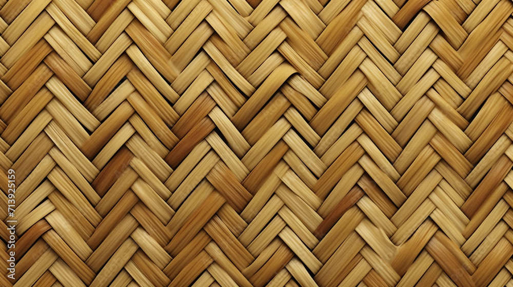 Woven reeds textured background, generative AI