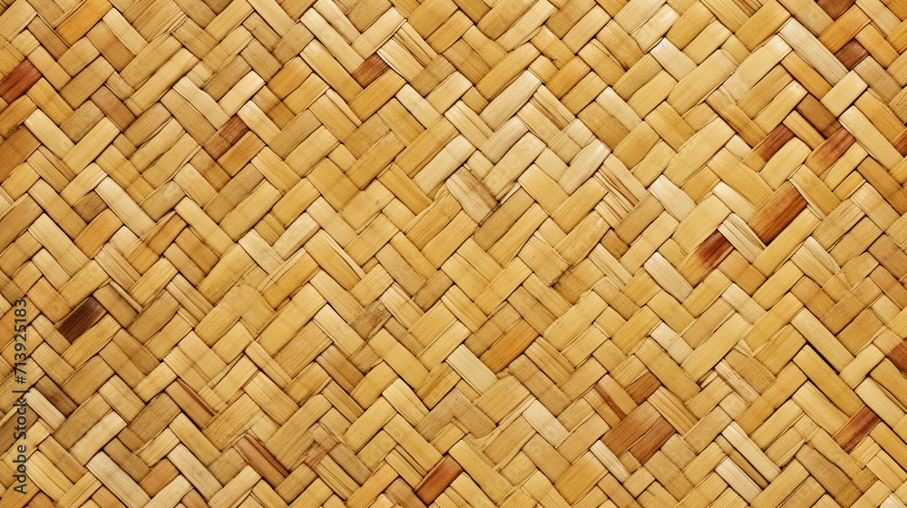 Woven reeds textured background, generative AI Woven reeds textured background, generative AI