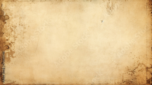 Vintage paper texture, featuring a captivating grunge background. The cream paper and aged parchment the warm, created by the brown concrete for scrapbooking and journals, generative AI photo