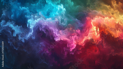 Multicolored abstract painting background