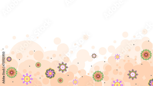 Light Abstract Nature Spring Summer Botanical Background Beautiful With Branches And Flowers Decoration Wallpaper Vector Design Style